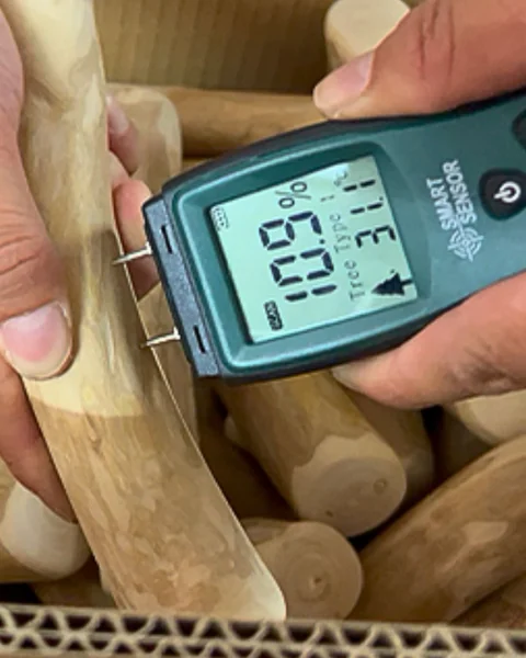 Coffee wood moisture measurement reference